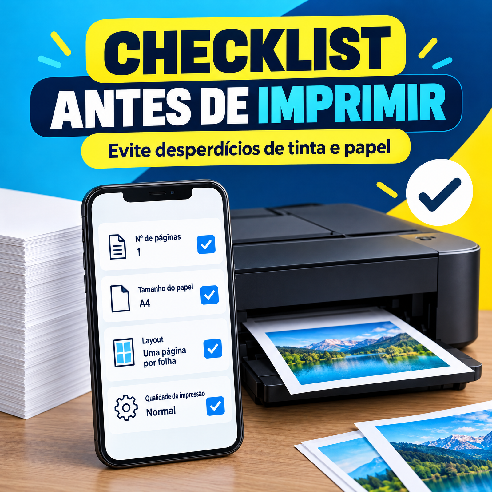 Bônus 6 - Checklist para Evitar Desperdícios na Impressão