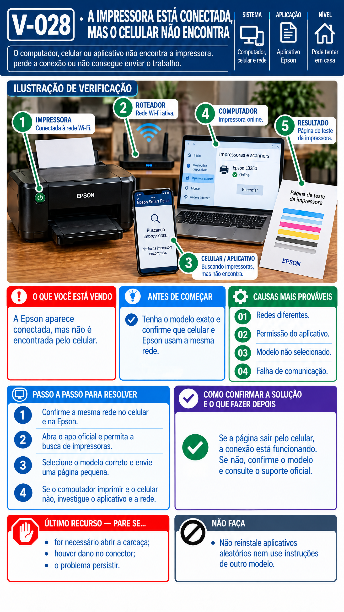 Verificação Epson V-028