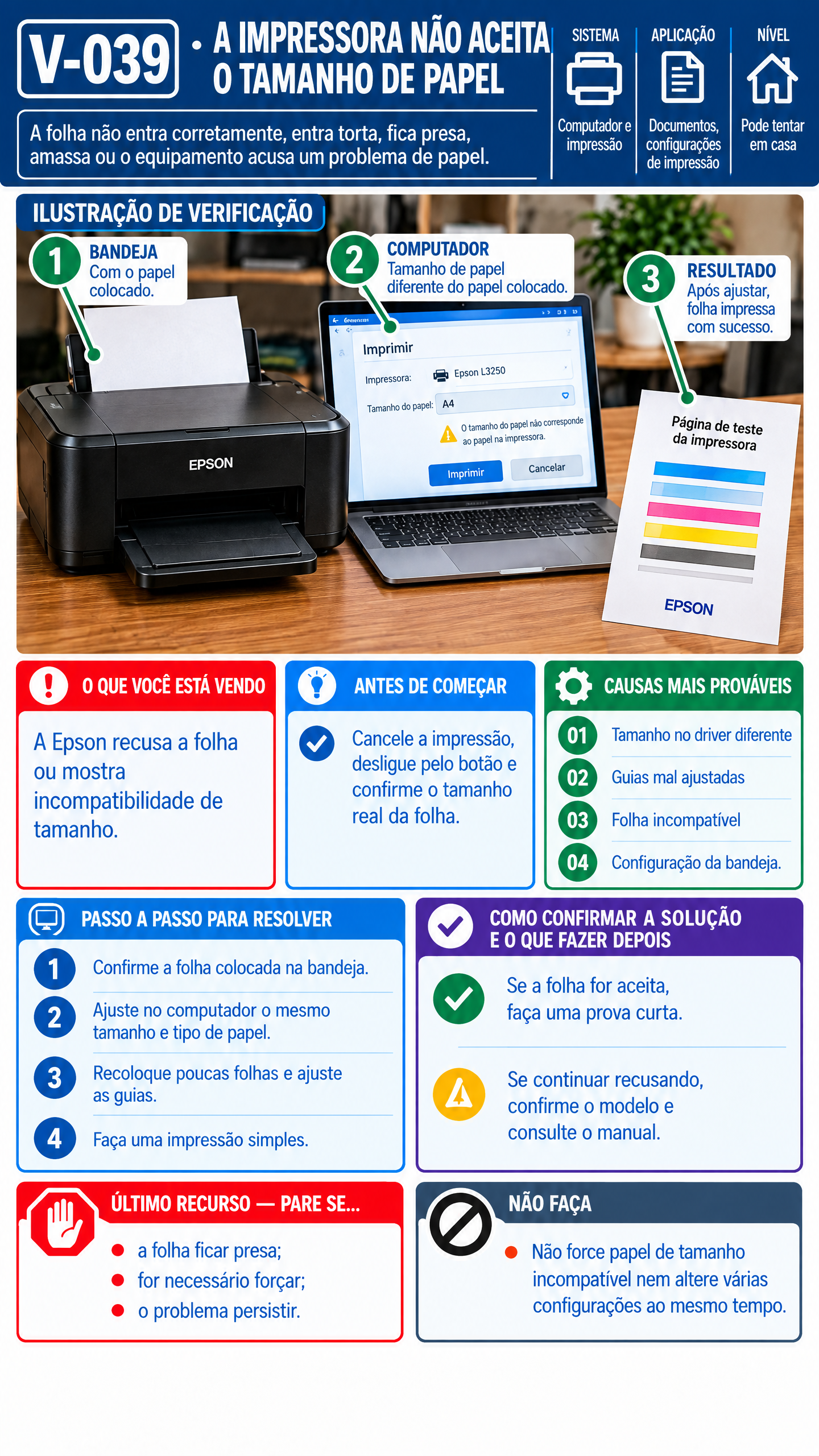 Verificação Epson V-039
